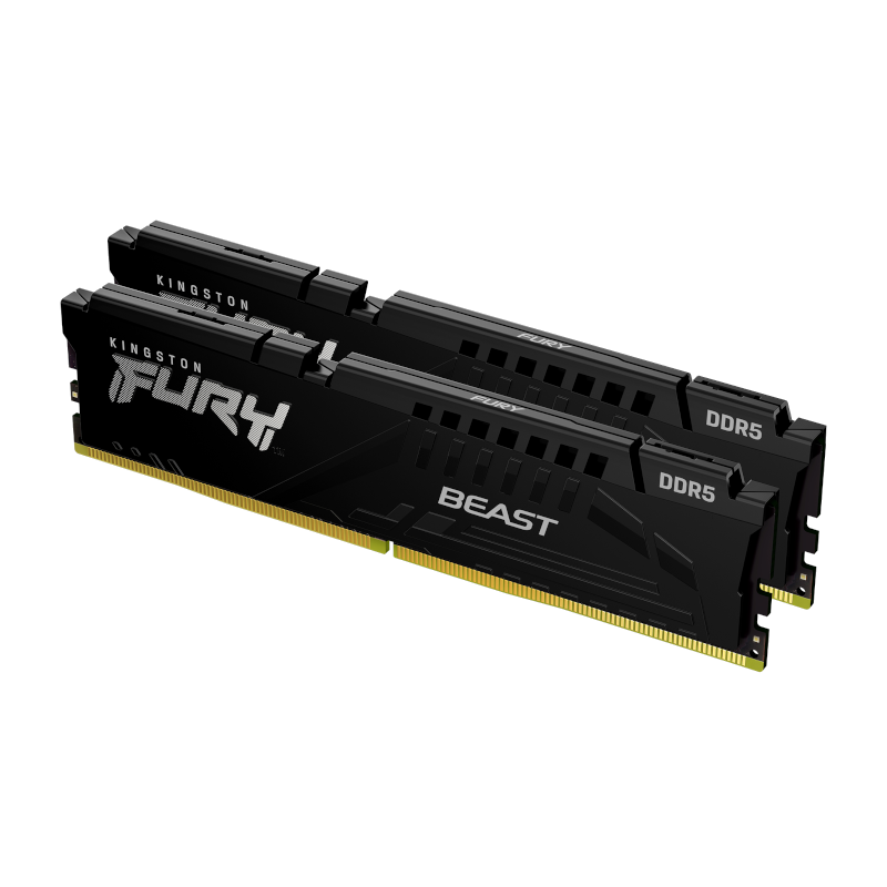 Модуль пам'яті Kingston DDR5 16GB (2x8GB) 6000 MT/s FURY Beast Black (KF560C30BBK2-16)